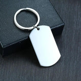 Engrave Info Key Chain Stainless Steel Useful Accessory