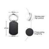 Engrave Info Key Chain Stainless Steel Useful Accessory