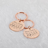 Family Keychain Parents Children Present Keyring Bag Charm Gift Key Chain