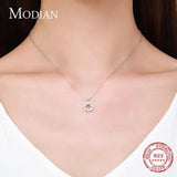 925 Silver Snowflake Pendant Necklace Women Christmas