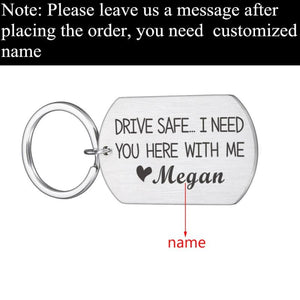 Fathers Ride Safe Keychain Biker Motorcycle Keyring Gift for Him