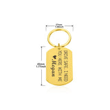 Fathers Ride Safe Keychain Biker Motorcycle Keyring Gift for Him