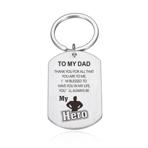 Dad Keychain Gift For Him Boyfriend Husband Dad Keyring