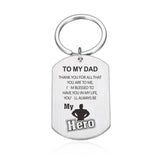 Dad Keychain Gift For Him Boyfriend Husband Dad Keyring