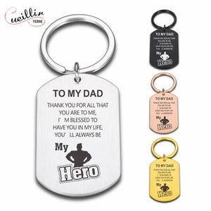 Dad Keychain Gift For Him Boyfriend Husband Dad Keyring