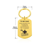Dad Keychain Gift For Him Boyfriend Husband Dad Keyring