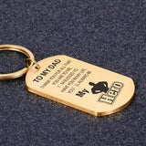 Dad Keychain Gift For Him Boyfriend Husband Dad Keyring
