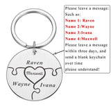 Custom Engraved Name Keychain - Personalized Keyring for Birthday Gift