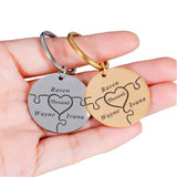 Custom Engraved Name Keychain - Personalized Keyring for Birthday Gift