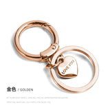 Arrival 2 Colors Lovers' Heart Metal Key Chain Couple Key Ring Holder