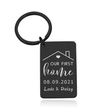 Personalized House Keychain for Couple - Our First Home