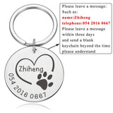 Custom Pet ID Keychain - Personalized Dog or Cat Name Tag