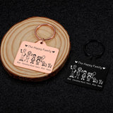 Family Love Keychain Choose Family Member Pattern Parents Children Keychain