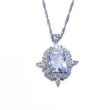 Yuzuk Sparkling Moissanite Gemstone Pendant Necklace Women