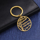 Cazador Tree Of Life Family Name Keychain Personalized Couple Gift