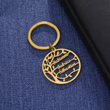 Cazador Tree Of Life Family Name Keychain Personalized Couple Gift