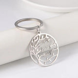 Cazador Tree Of Life Family Name Keychain Personalized Couple Gift