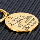 Personalized Baby Keychain Name Birth Weight Height Newborn Gift