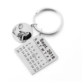 Personalized Baby Photo Keychain Name Birth Date Circle Keyring Jewelry