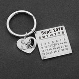 Personalized Baby Photo Keychain Name Birth Date Circle Keyring Jewelry