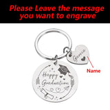 Personalized Graduation Ceremony Keychain High School College Grad Gift