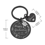 Personalized Graduation Ceremony Keychain High School College Grad Gift