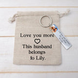 Personalized Photo Keychains Keychain with Picture Anniversary Keyring Gift