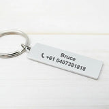 Personalized Car Plate Keychain Driver Gift Anti-lost Keyring