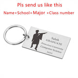 Personalized Grad Keychains Engraved with Name