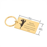 Personalized Grad Keychains Engraved with Name