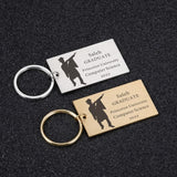 Personalized Grad Keychains Engraved with Name