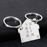 Personalized Couple Keychain Husband Wife Boyfriend Girlfriend Valentines Charms