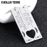 Love Couples Keychains Women's Car Keys Rings