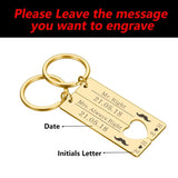 Love Couples Keychains Women's Car Keys Rings