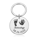 Personalized Baby Key Chain with Name & Date of Birth - Mom Gift