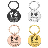 Personalized Baby Key Chain with Name & Date of Birth - Mom Gift