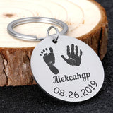 Personalized Baby Key Chain with Name & Date of Birth - Mom Gift