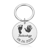 Personalized Baby Key Chain with Name & Date of Birth - Mom Gift