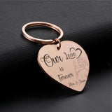 Personalized Name Keychains Couple Love Anniversary Gift for Boyfriend