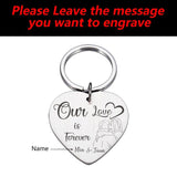 Personalized Name Keychains Couple Love Anniversary Gift for Boyfriend
