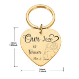 Personalized Name Keychains Couple Love Anniversary Gift for Boyfriend
