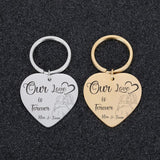 Personalized Name Keychains Couple Love Anniversary Gift for Boyfriend