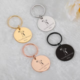 Creative Couple Keychain Coolest Couple Keyring Women Girl Key Chain