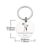 Creative Couple Keychain Coolest Couple Keyring Women Girl Key Chain