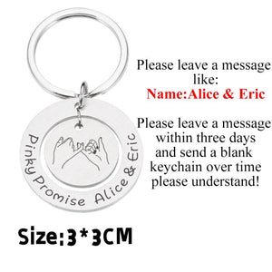 Bestie Keychain Stainless Steel Keyring Gift For jewelry