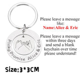 Bestie Keychain Stainless Steel Keyring Gift For jewelry
