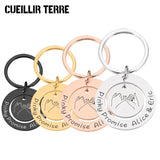 Bestie Keychain Stainless Steel Keyring Gift For jewelry