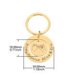 Bestie Keychain Stainless Steel Keyring Gift For jewelry