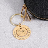 Bestie Keychain Stainless Steel Keyring Gift For jewelry