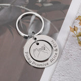Bestie Keychain Stainless Steel Keyring Gift For jewelry